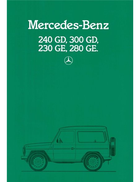 1984 MERCEDES BENZ G CLASS BROCHURE DUTCH