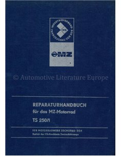 1979 MZ TS 250/1 REPERATURANLEITUNG DEUTSCH