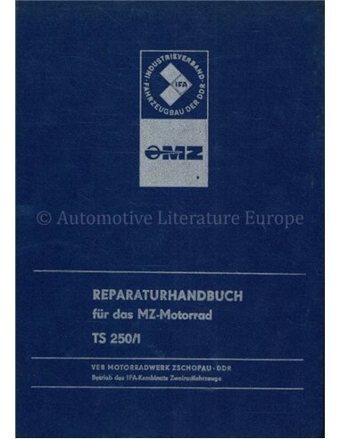 1979 MZ TS 250/1 WERKPLAATSHANDBOEK DUITS 
