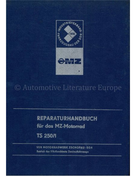 1979 MZ TS 250/1 WERKPLAATSHANDBOEK DUITS 