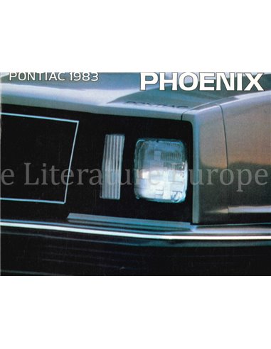 1983 PONTIAC PHOENIX PROSPEKT ENGLISCH (CANADA)