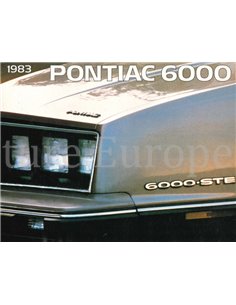 1983 PONTIAC 6000 BROCHURE ENGELS (CANADA)