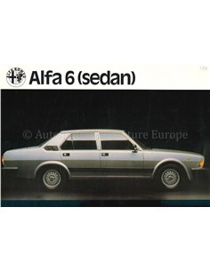 1983 ALFA ROMEO ALFA 6 LEAFLET ENGLISH