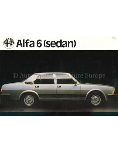 1983 ALFA ROMEO ALFA 6 LEAFLET ENGLISH