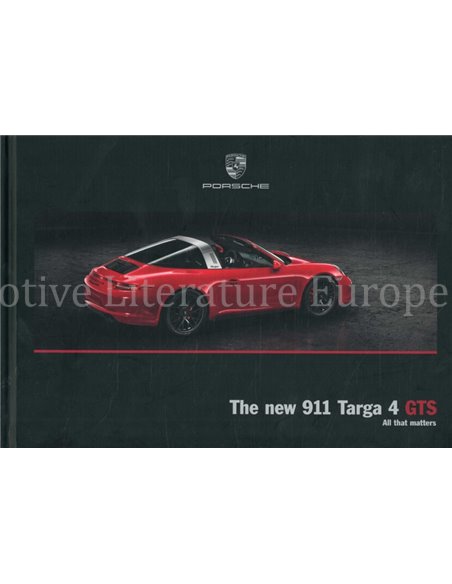 2015 PORSCHE 911 TARGA 4 GTS HARDCOVER BROCHURE ENGELS
