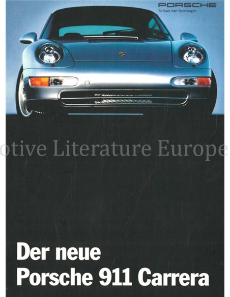 1994 PORSCHE 911 CARRERA BROCHURE GERMAN