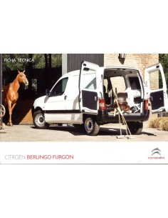 2010 CITROEN BERLINGO FURGON BROCHURE ARGENTINIE