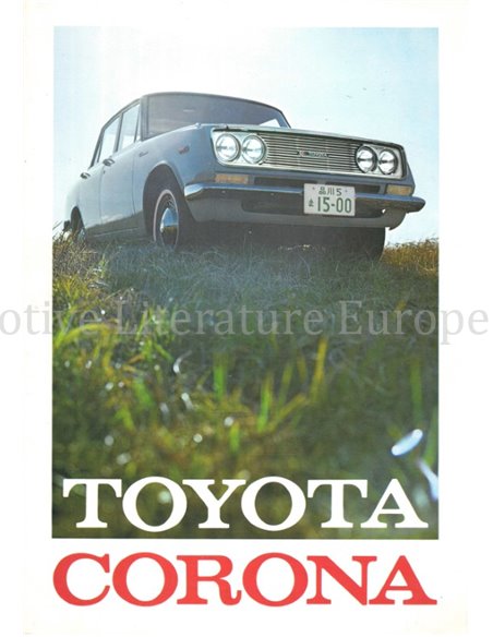 1964 TOYOTA CORONA BROCHURE ENGLISH