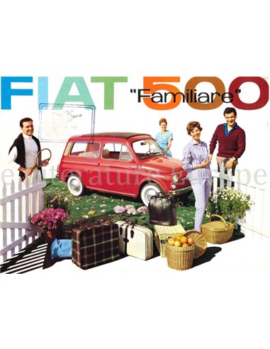 1961 FIAT 500 FAMILIARE BROCHURE GERMAN