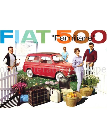 1961 FIAT 500 FAMILIARE PROSPEKT DEUTSCH