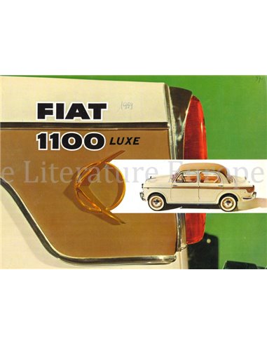 1959 FIAT 1100 LUXE BROCHURE NEDERLANDS