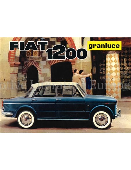 1958 FIAT 1200 GRANLUCE BROCHURE DUTCH
