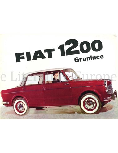 1957 FIAT 1200 GRANLUCE BROCHURE GERMAN