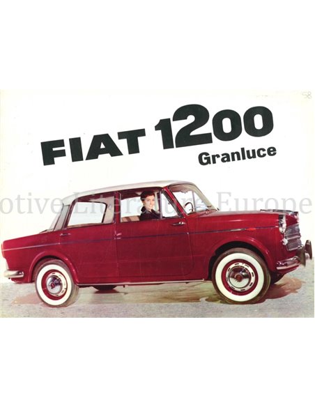 1957 FIAT 1200 GRANLUCE PROSPEKT DEUTSCH