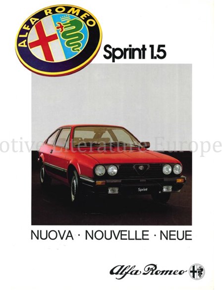 1983 ALFA ROMEO SPRINT BROCHURE SWITZERLAND