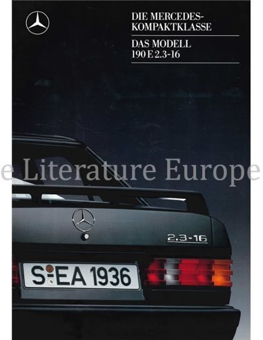 1987 MERCEDES BENZ 190E BROCHURE GERMAN