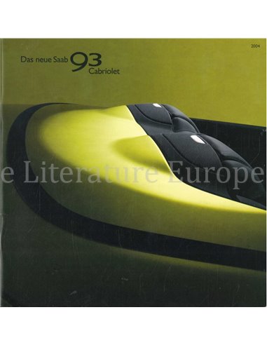 2004 SAAB 9-3 CONVERTIBLE BROCHURE GERMAN