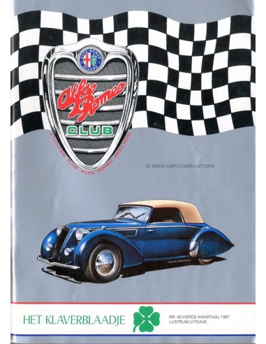 1987 ALFA ROMEO CLUB HET KLAVERBLAADJE 40 NEDERLANDS