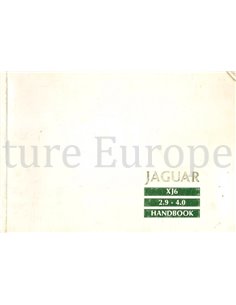 1988JAGUAR XJ6 BETRIEBSANLEITUNG ENGLISCH