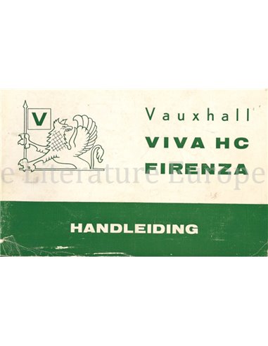 1973 VAUXHALL VIVA HC | FIRENZA OWNERS MANUAL ENGLISH