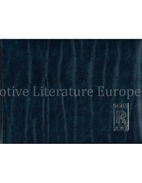 1993 ROLLS ROYCE SILVER SPUR III INSTRUCTIEBOEKJE FRANS