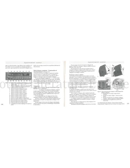 1993 ROLLS ROYCE SILVER SPUR III OWNERS MANUAL FRENCH