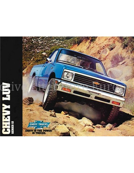 1981 CHEVROLET CHEVY LUV SERIES 12 PROSPEKT ENGLISCH