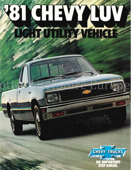 1981 CHEVROLET CHEVY LUV PROGRAMMA BROCHURE ENGELS
