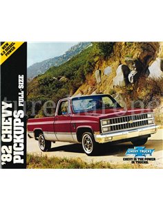 1982 CHEVROLET CHEVY PICKUPS FULL-SIZE PROGRAM BROCHURE ENGELS