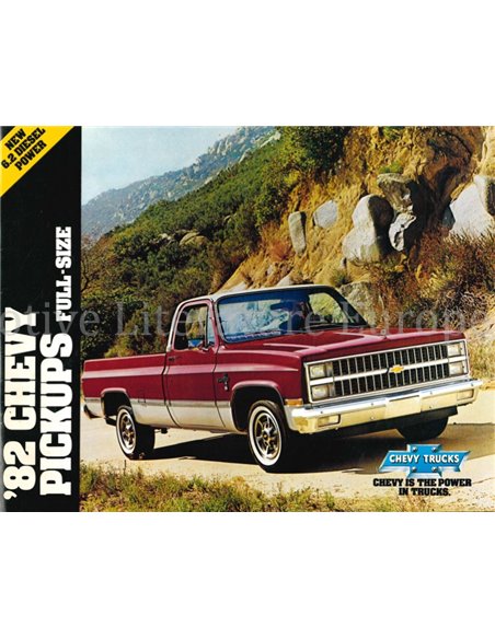 1982 CHEVROLET CHEVY PICKUPS FULL-SIZE PROGRAMMA BROCHURE ENGELS