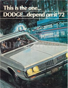 1972 DODGE POLIZEI AUTO PROGRAM PROSPEKT ENGLISCH (USA)