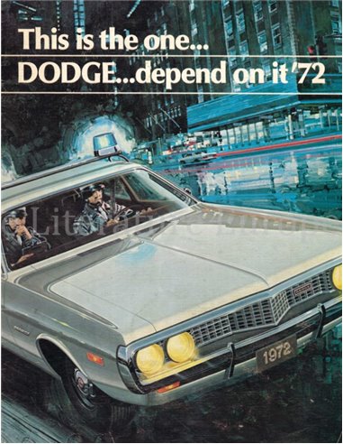 1972 DODGE POLICE CARS PROGRAM BROCHURE ENGLISH (US)