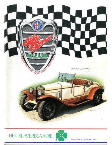 1989 ALFA ROMEO CLUB HET KLAVERBLAADJE 47 NEDERLANDS