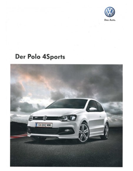 2012 VOLKSWAGEN POLO 4SPORTS BROCHURE GERMAN