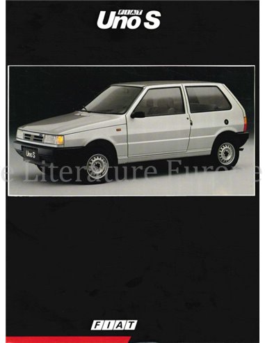 1991 FIAT UNO S PROSPEKT ENGLISCH (BRASILIEN)