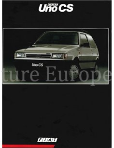 1991 FIAT UNO CS BROCHURE ENGELS (BRAZILIË)