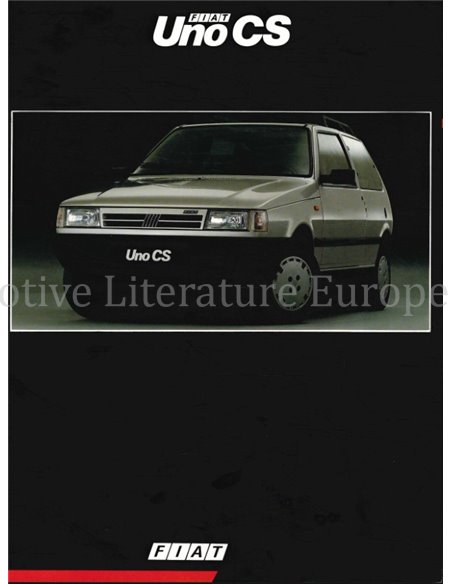 1991 FIAT UNO CS BROCHURE ENGELS (BRAZILIË)