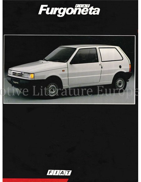 1991 FIAT FURGONETA BROCHURE ENGELS (BRAZILIË)