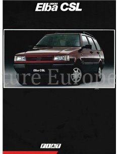 1991 FIAT ELBA CSL BROCHURE ENGELS (BRAZILIË)