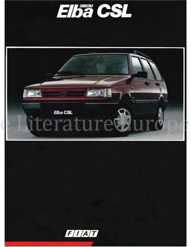 1991 FIAT ELBA CSL BROCHURE ENGLISH (BRAZIL)