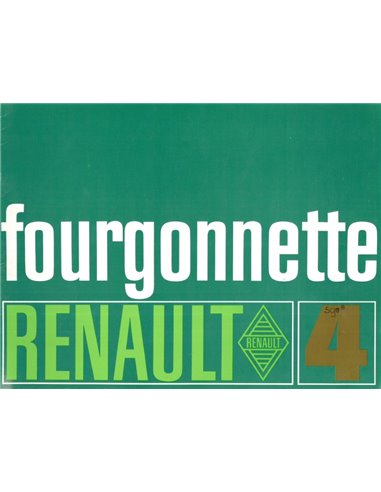 1970 RENAULT 4 PROSPEKT NIEDERLÄNDISCH