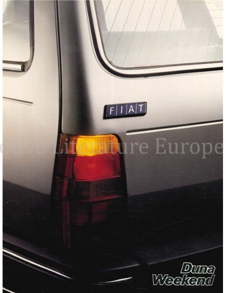 1989 FIAT DUNA WEEKEND BROCHURE ENGELS (BRAZILIË)