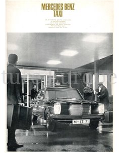 1973 MERCEDES BENZ E CLASS TAXI BROCHURE DUTCH