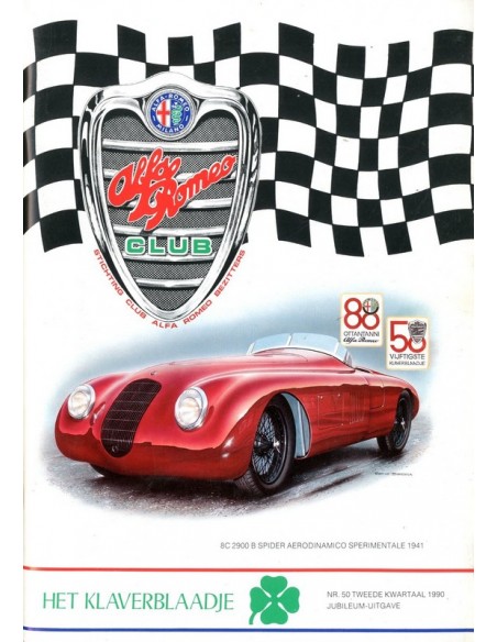 1990 ALFA ROMEO CLUB HET KLAVERBLAADJE 50 NEDERLANDS