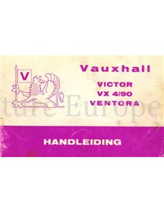 1972 VAUXHALL VICTOR | VX 4/90 | VENTORA OWNERS MANUAL DUTCH