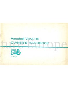 1968 VAUXHALL VIVA HB OWNERS MANUAL ENGLISH