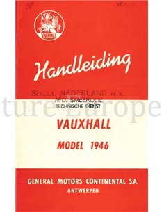 1946 VAUXHALL 10 | 12 | 14 BETRIEBSANLEITUNG NIEDERLÄNDISCH