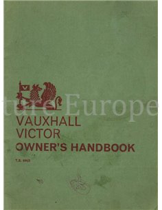 1964 VAUXHALL VICTOR OWNERS MANUAL ENGLISH