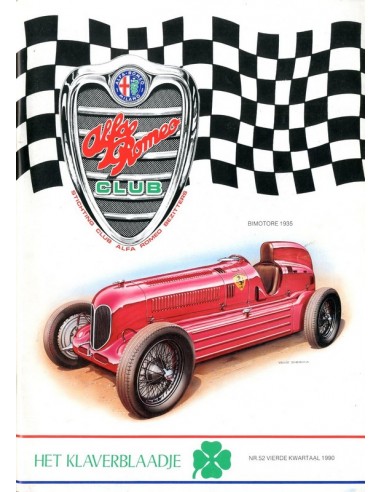 1990 ALFA ROMEO CLUB HET KLAVERBLAADJE 52 NEDERLANDS