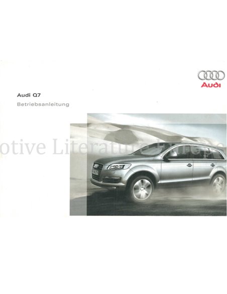 2007 AUDI Q7 BETRIEBSANLEITUNG DEUTSCH